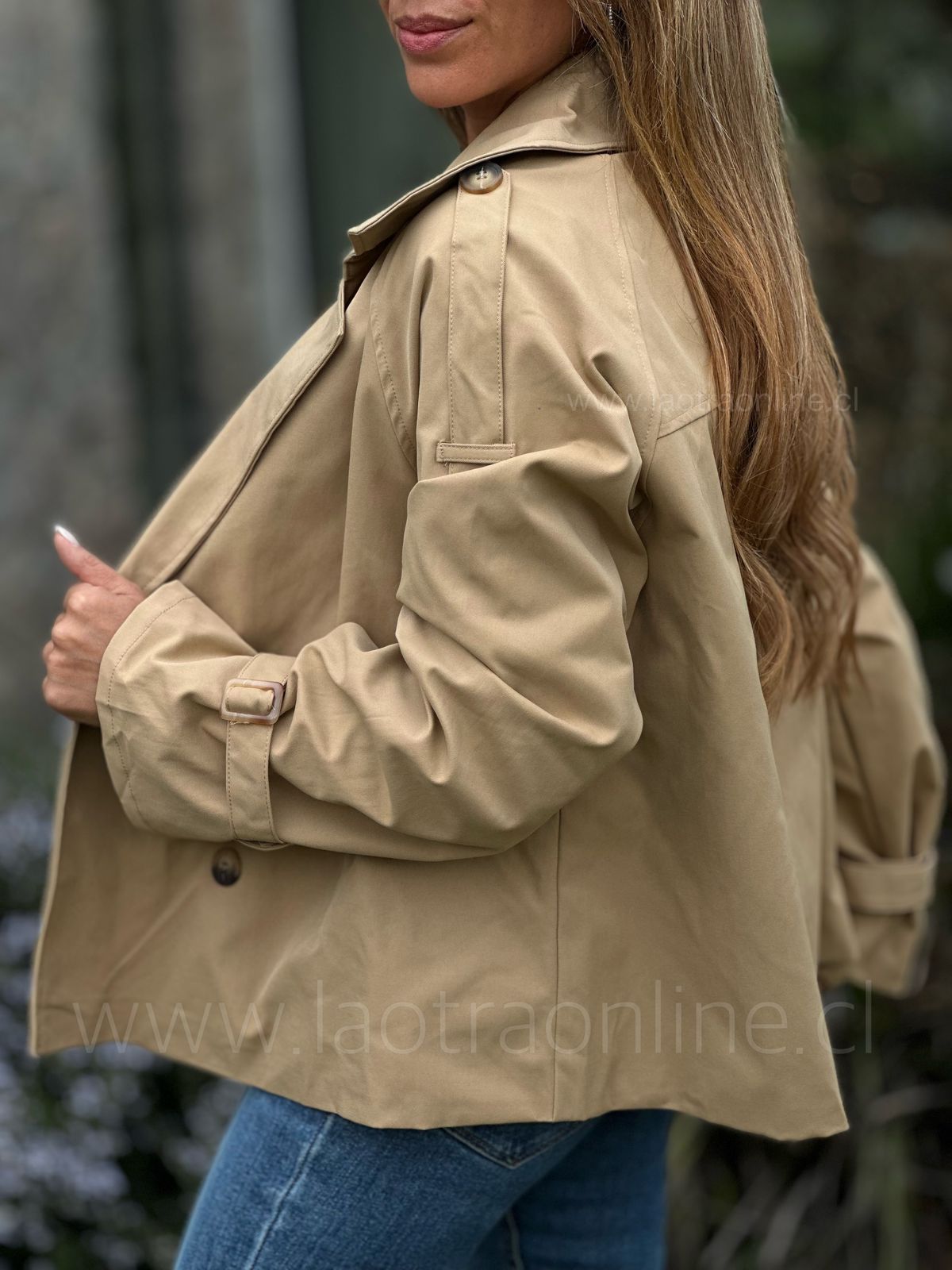Trench corto camel