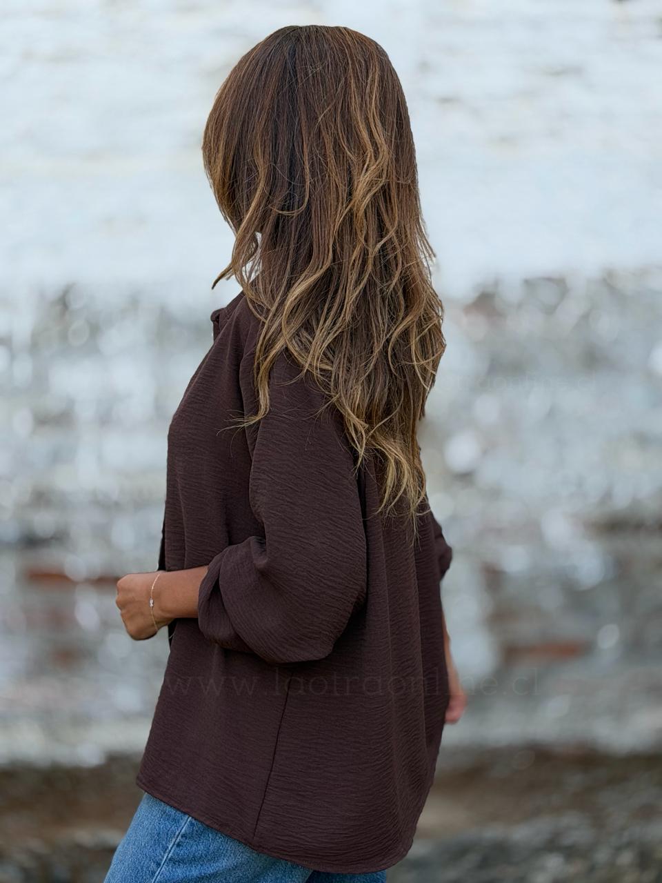 Blusa Polonia marrón