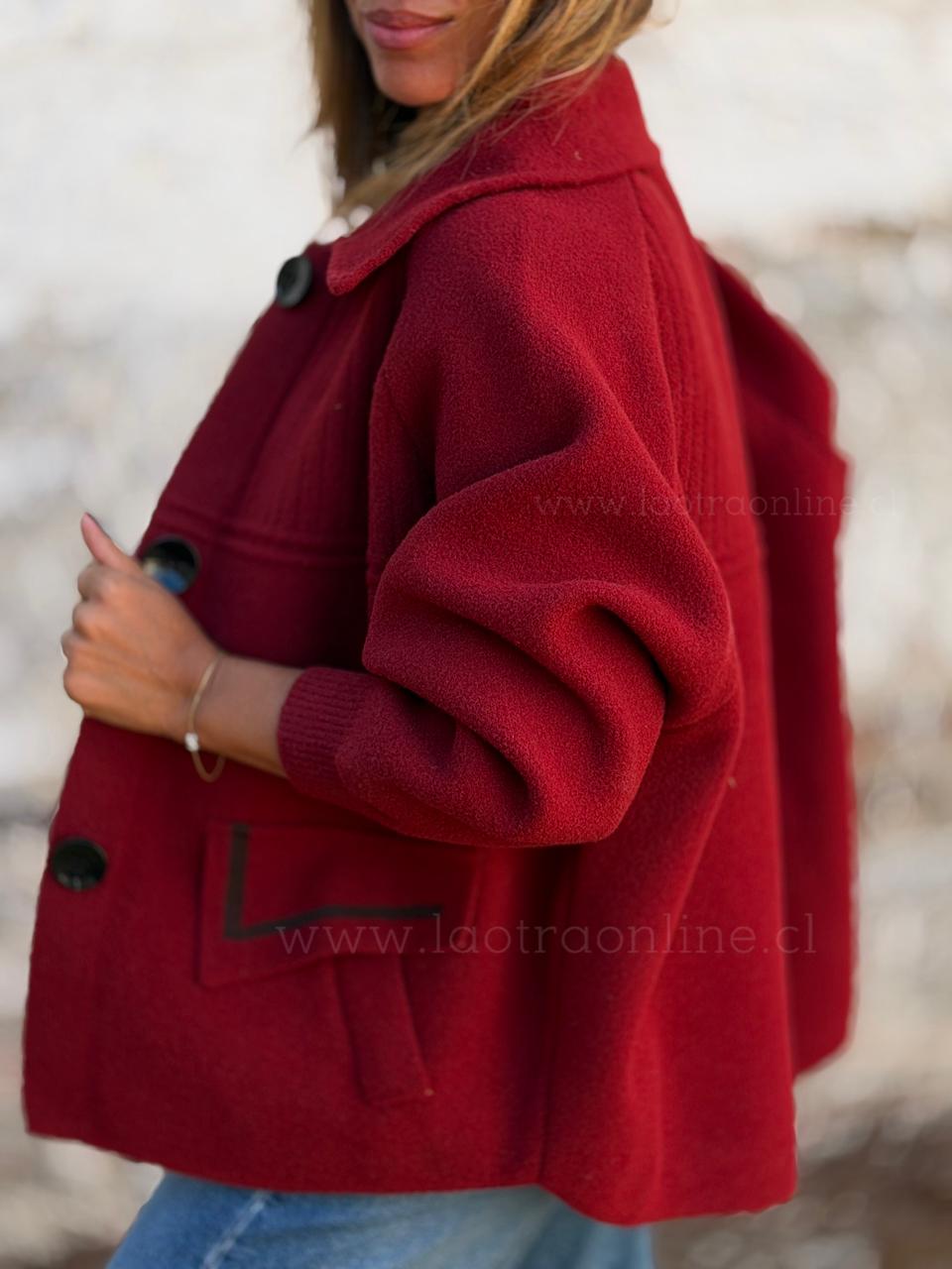 Abrigo Isabel cherry