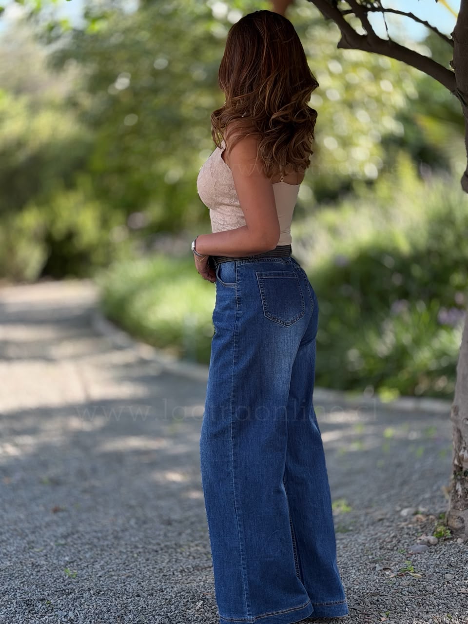 Jeans mezclilla basta gruesa azul