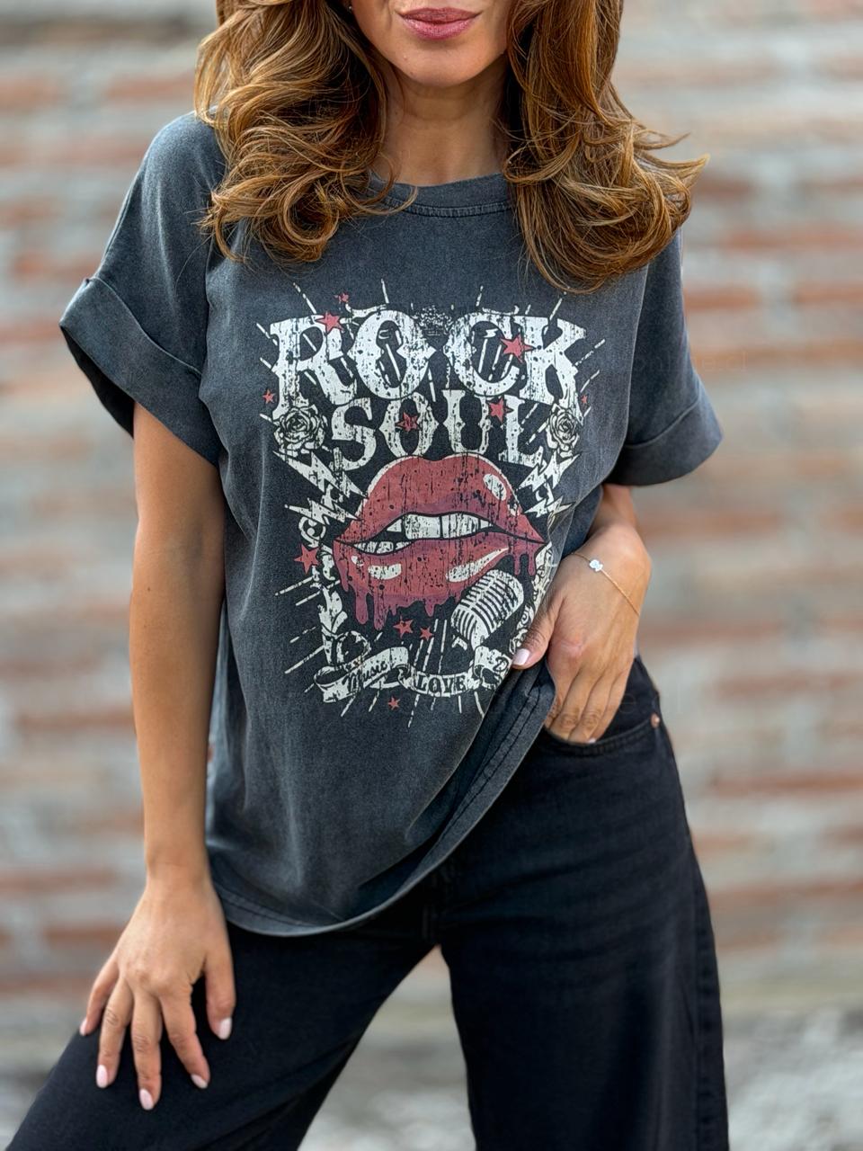 Polera Rock Soul marengo