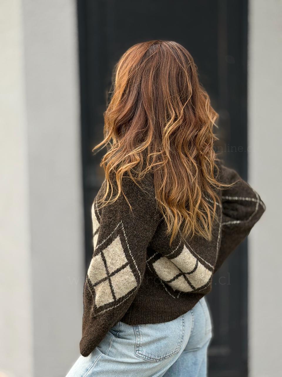 Sweater Burgués marrón/arena