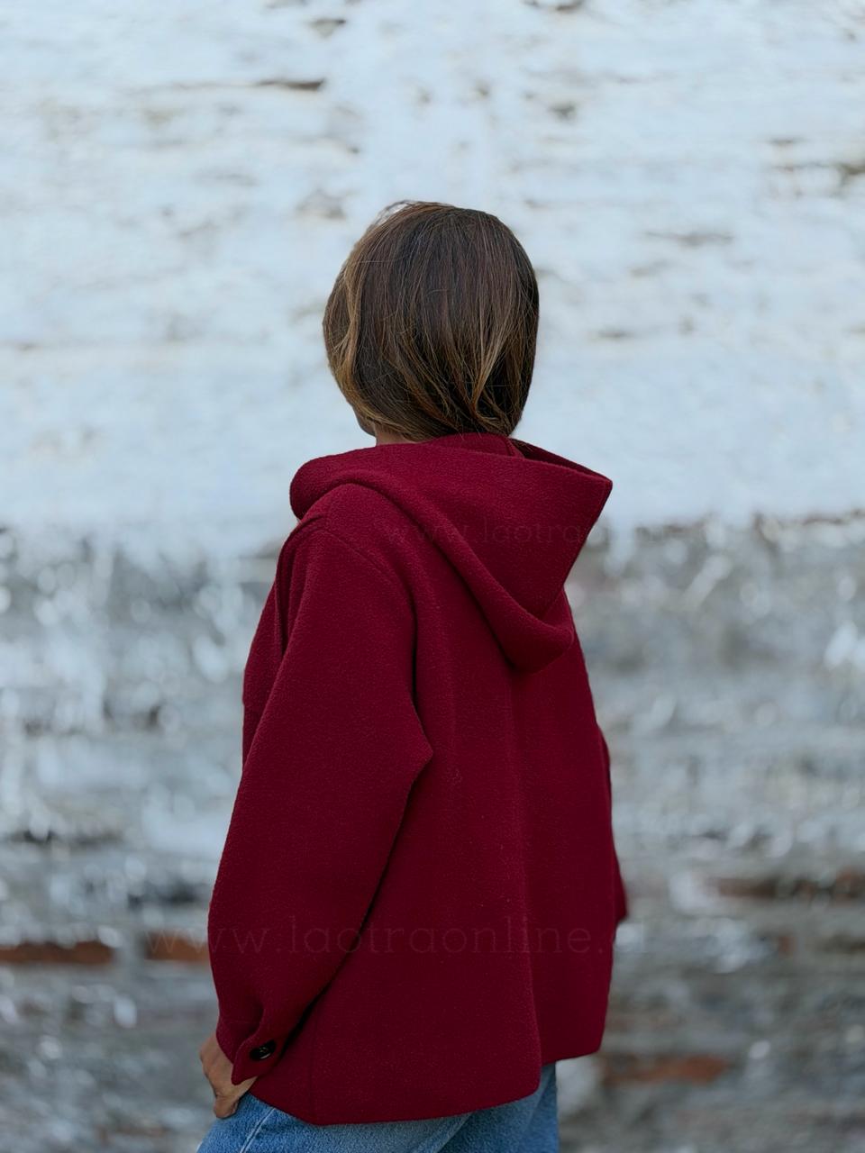 Abrigo/poleron Marti cherry