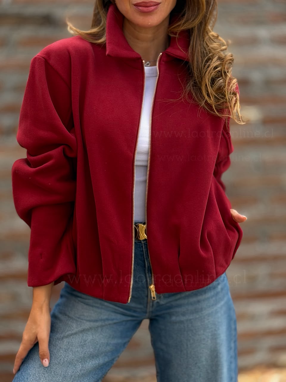 Chaqueta fenomenal rojo vintage