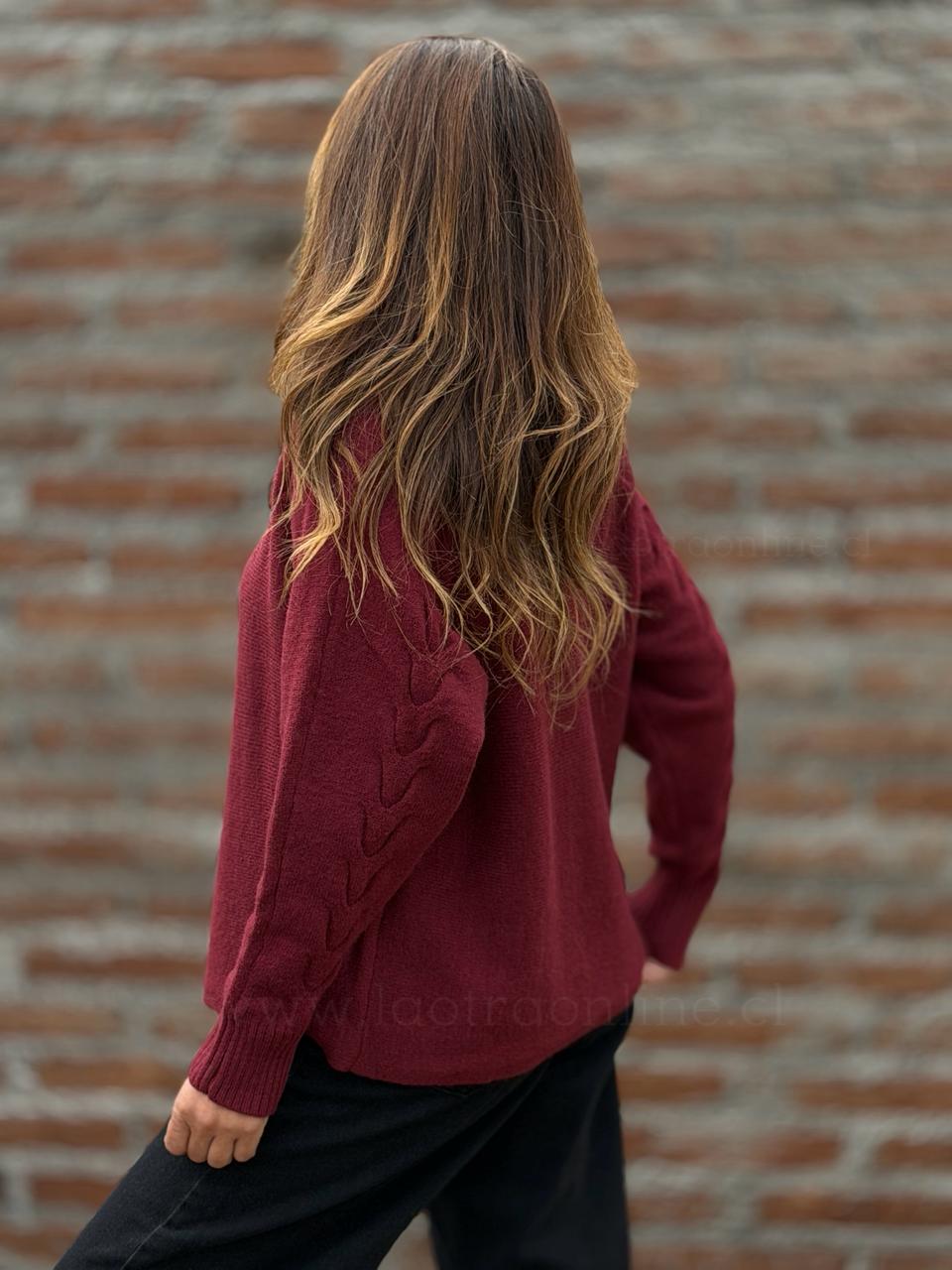 Sweater Polonia cherry