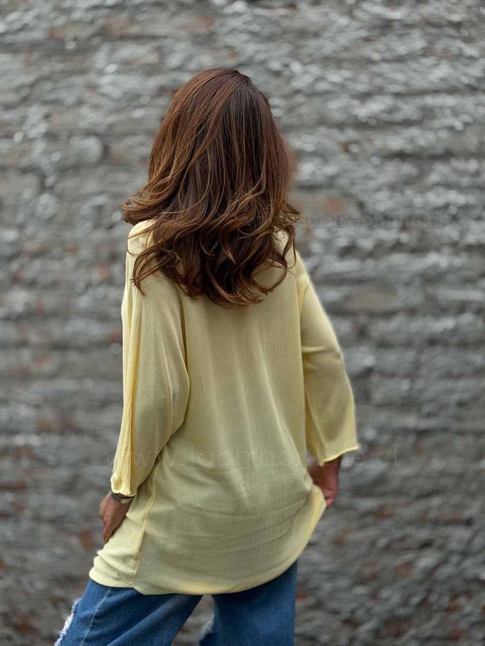 Sweater hilo finito amarillo
