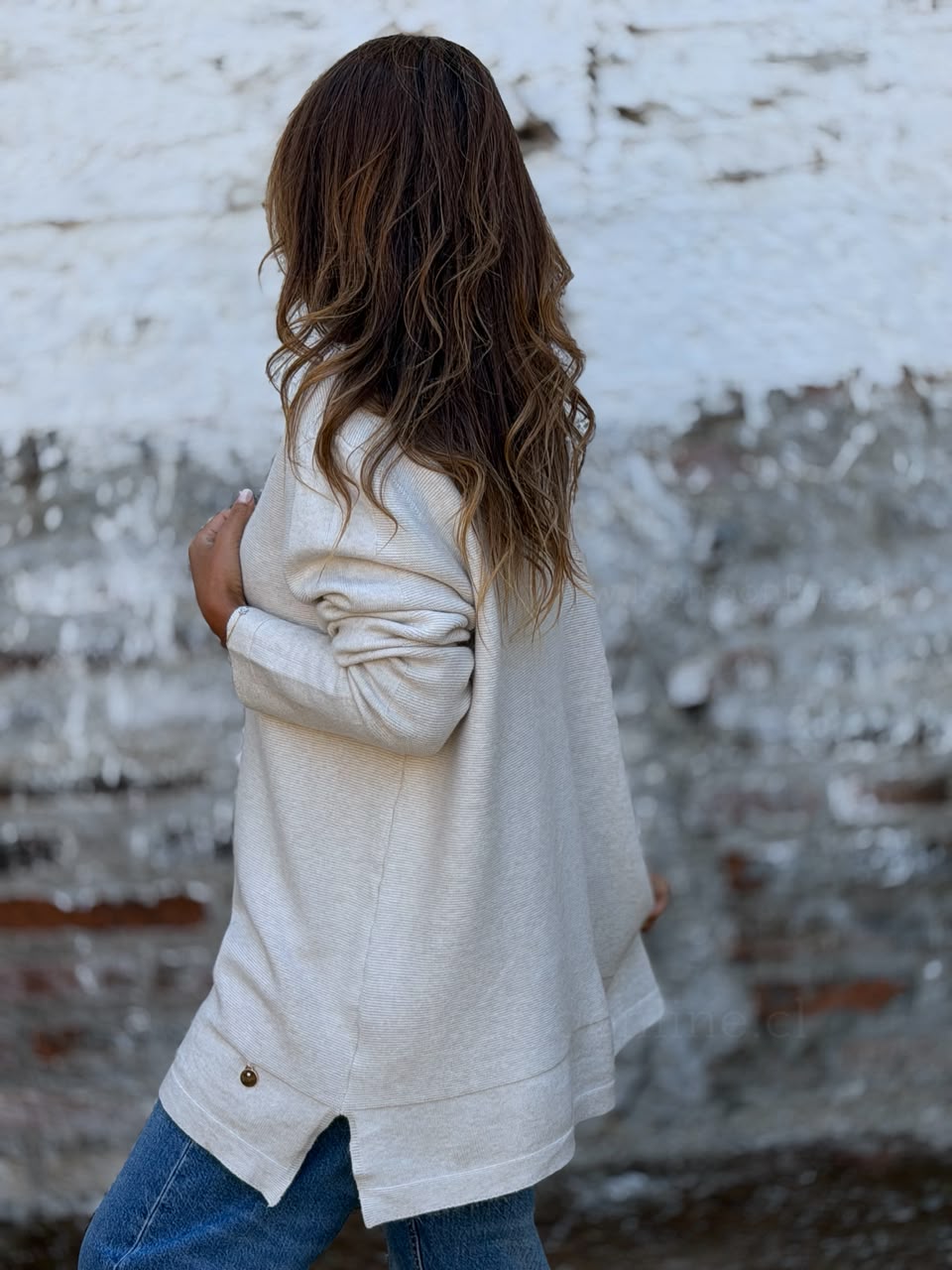 Sweater híper suave crema