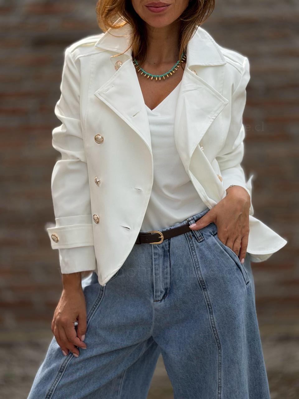 Blazer Baronesa blanco