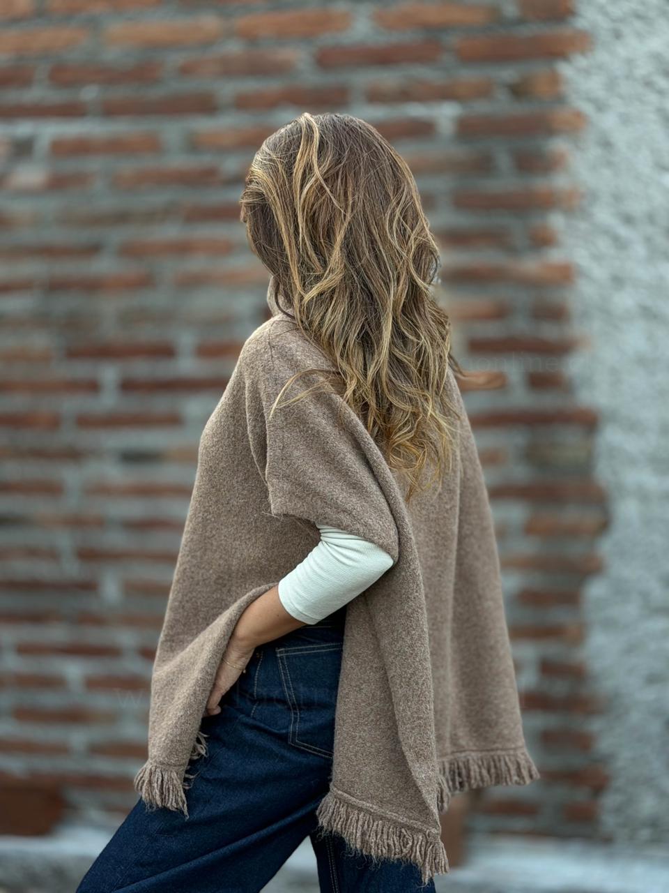 Sweater flecos café