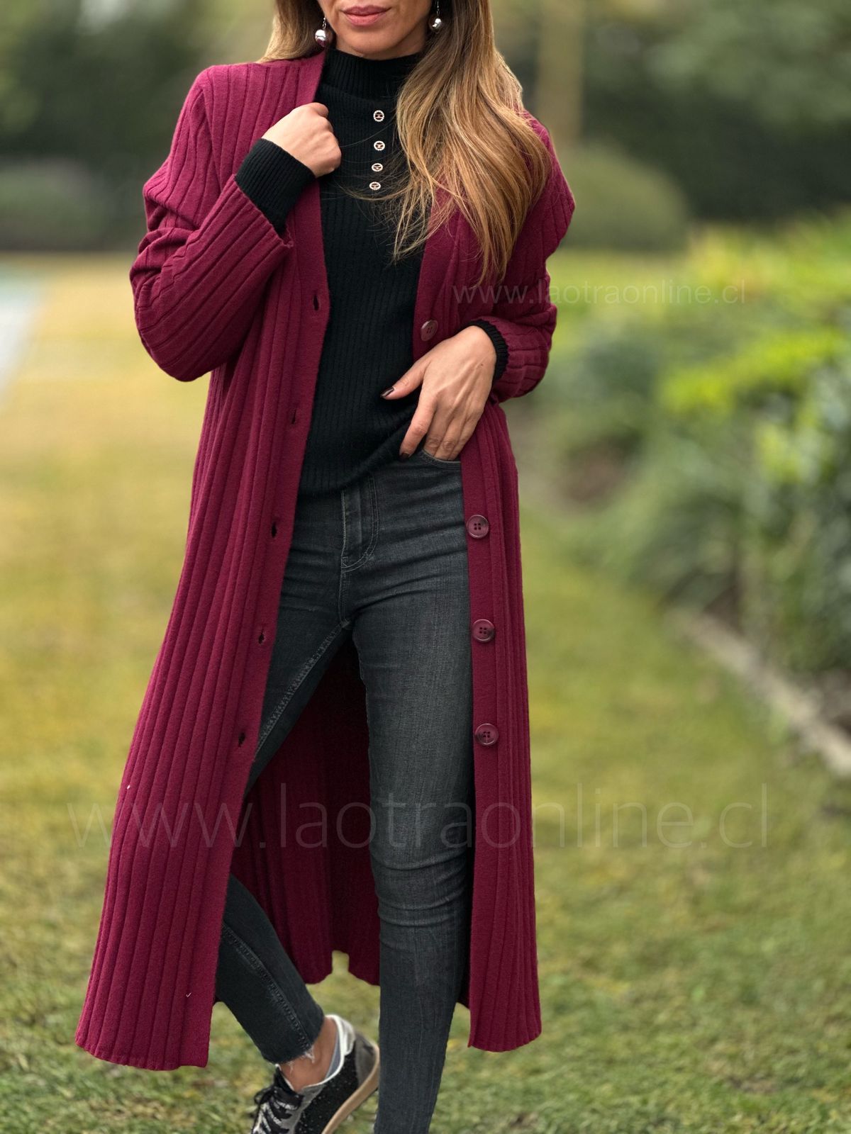Cardigan París cherry