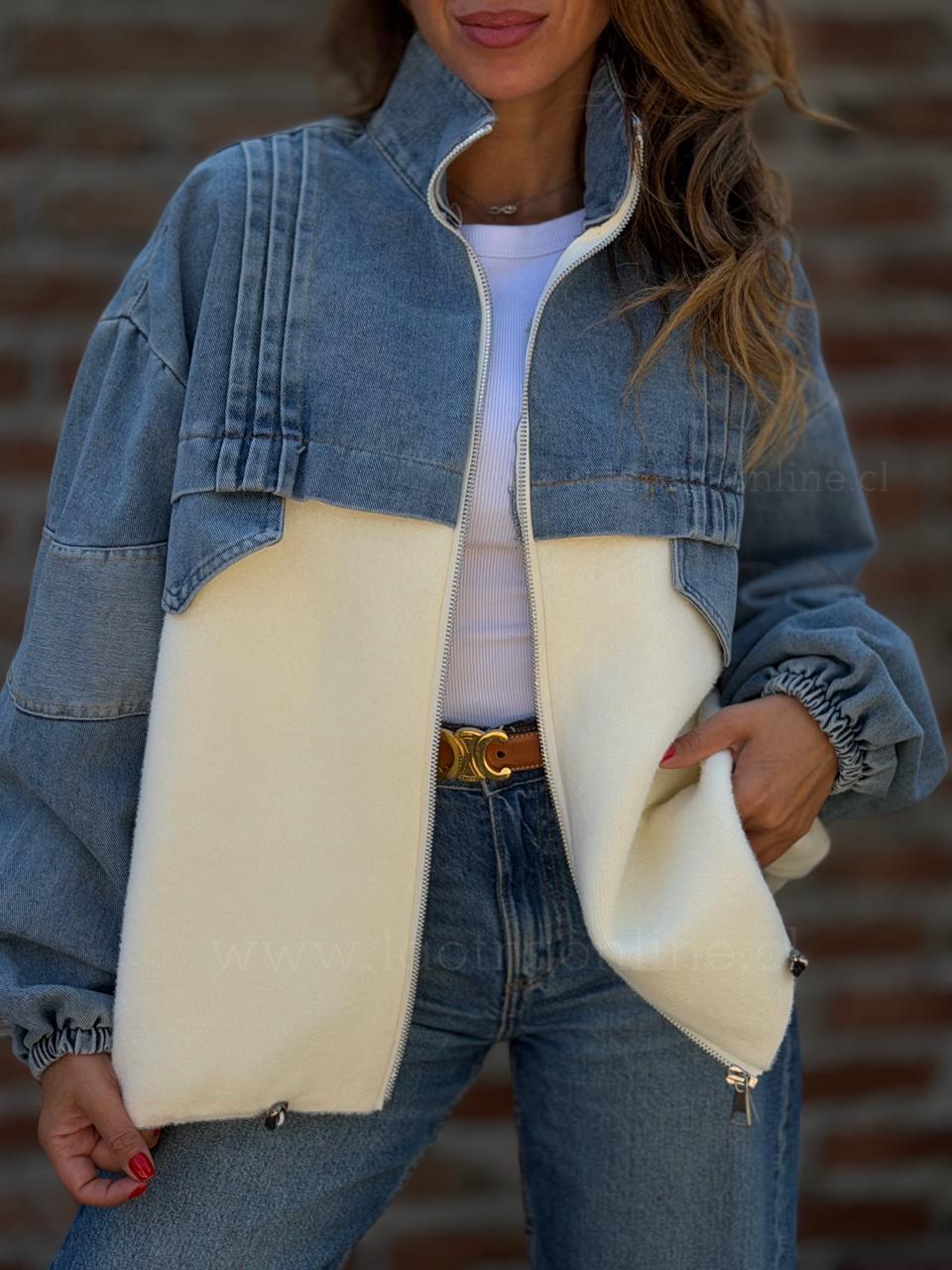 Chaqueta Olimpia crema
