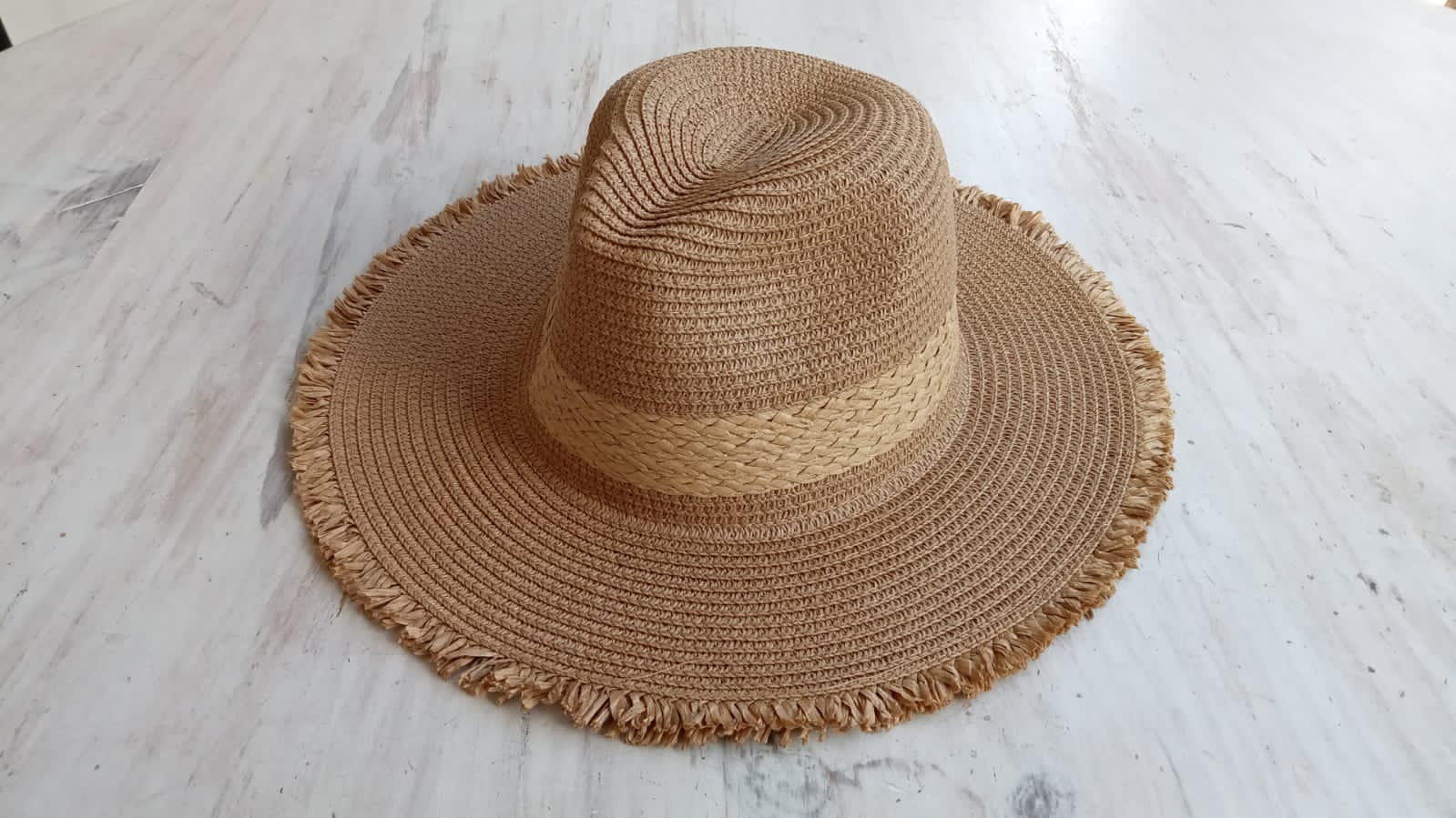 Sombrero Rafia camel