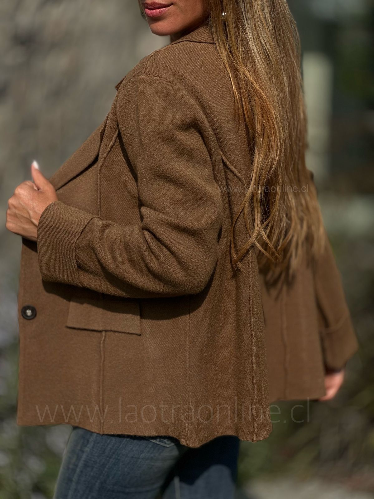 Blazer Tejido choco