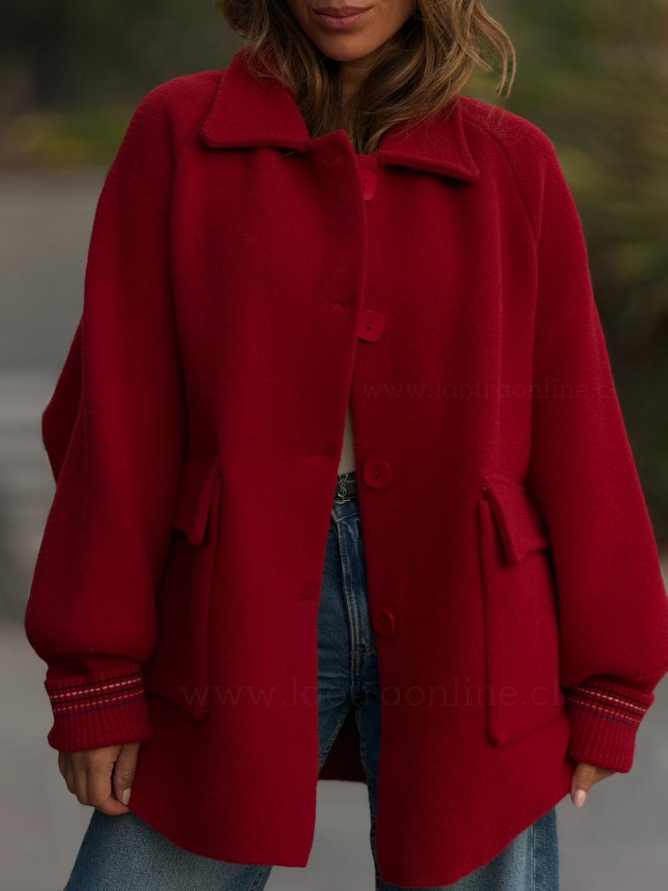 Abrigo Kansas rojo