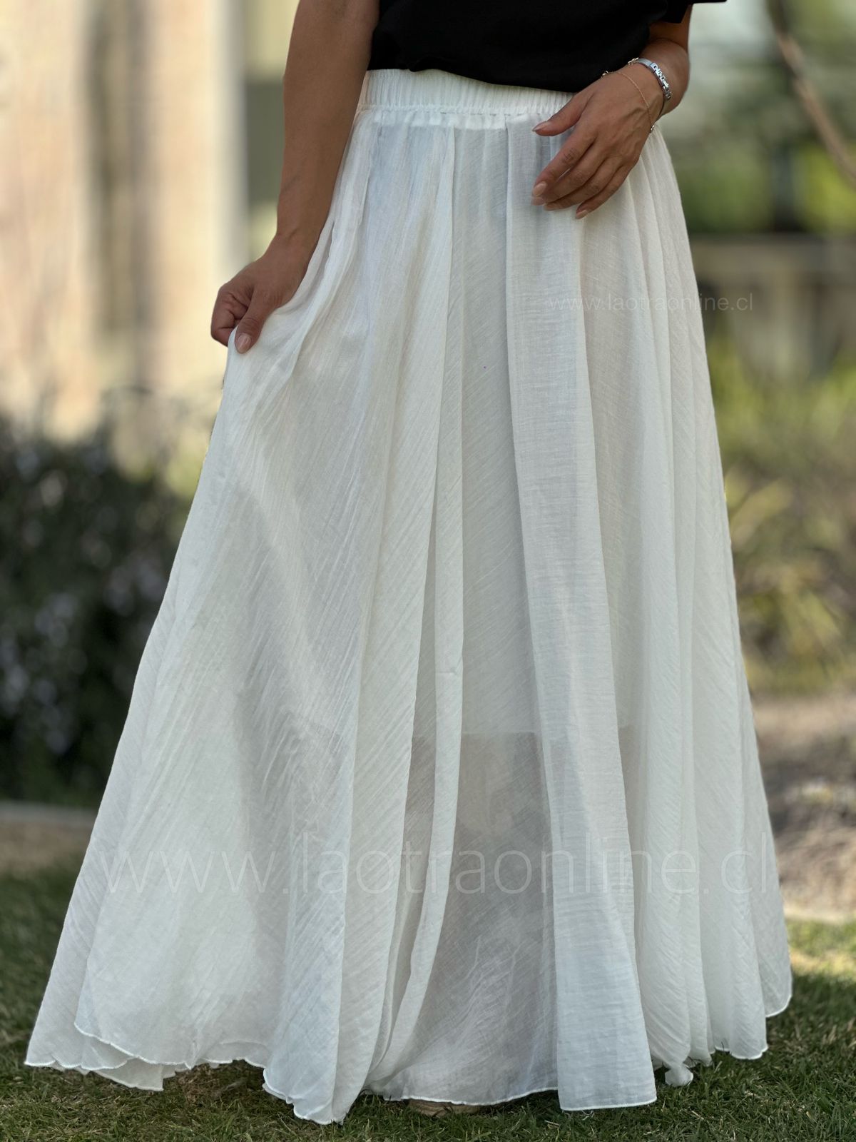 Falda Arizona blanco