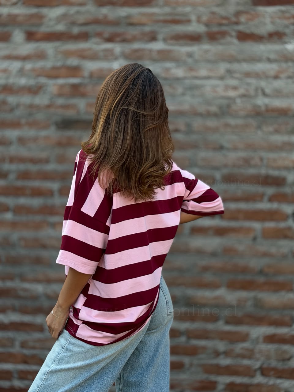 Polera Crazy rosa/cherry
